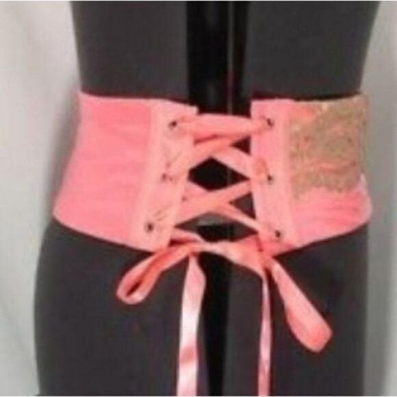 NWT VS Waist Cincher Garter M/L Satin/Lace - Picture 2 of 9